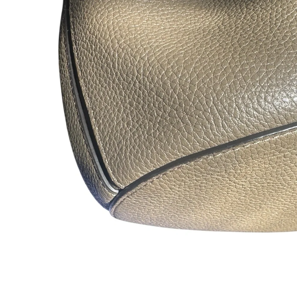 Mulberry Gray Pebbled Grain Leather Small Abbey Bucket Shoulder Bag - Picture 7 of 16